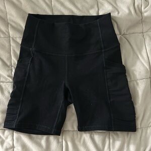 Black Fabletics bike shorts